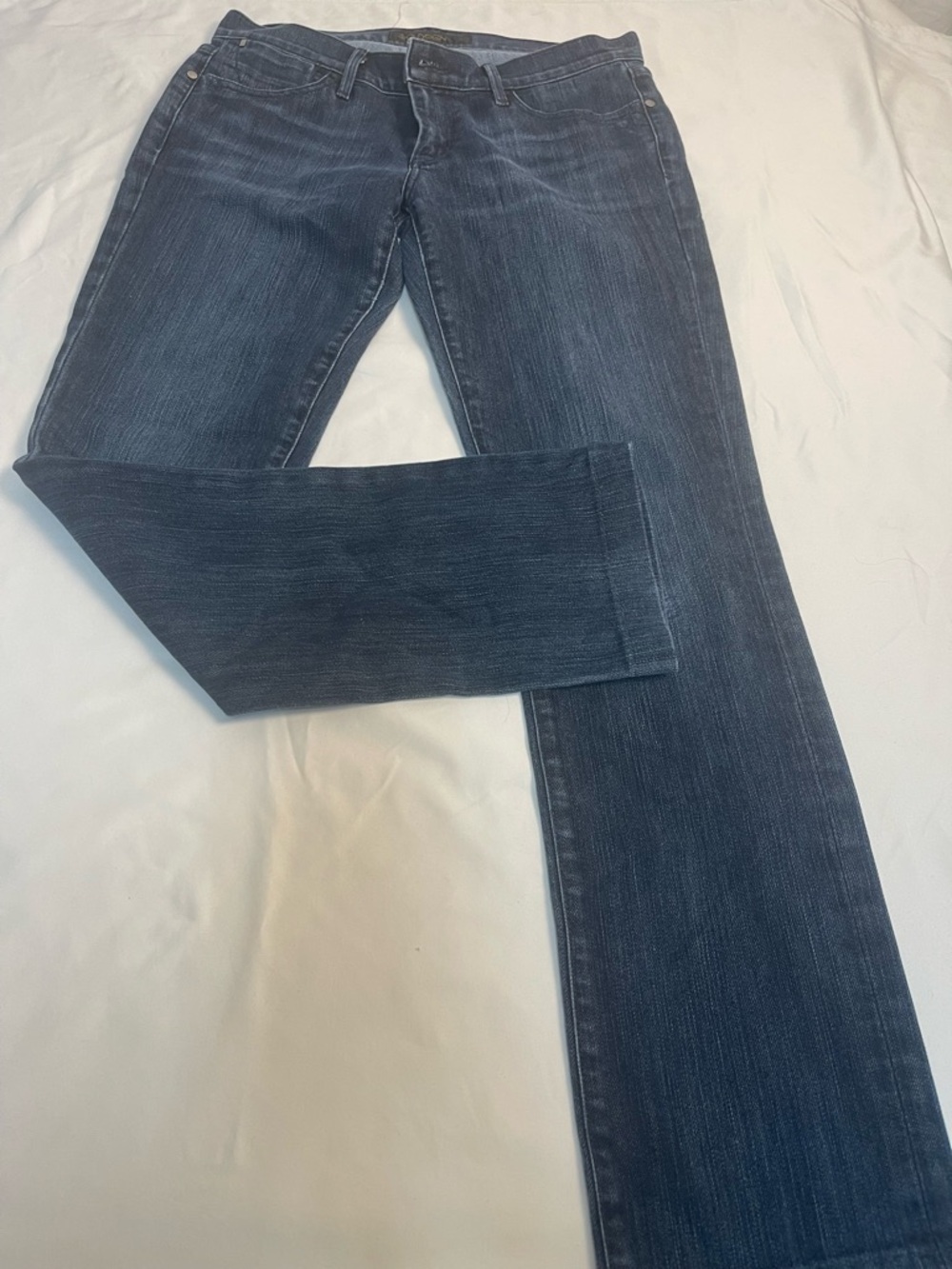 Goldsign Jeans Womens 30 Blue Straight Leg Mid Rise Made in USA Premium Denim 30